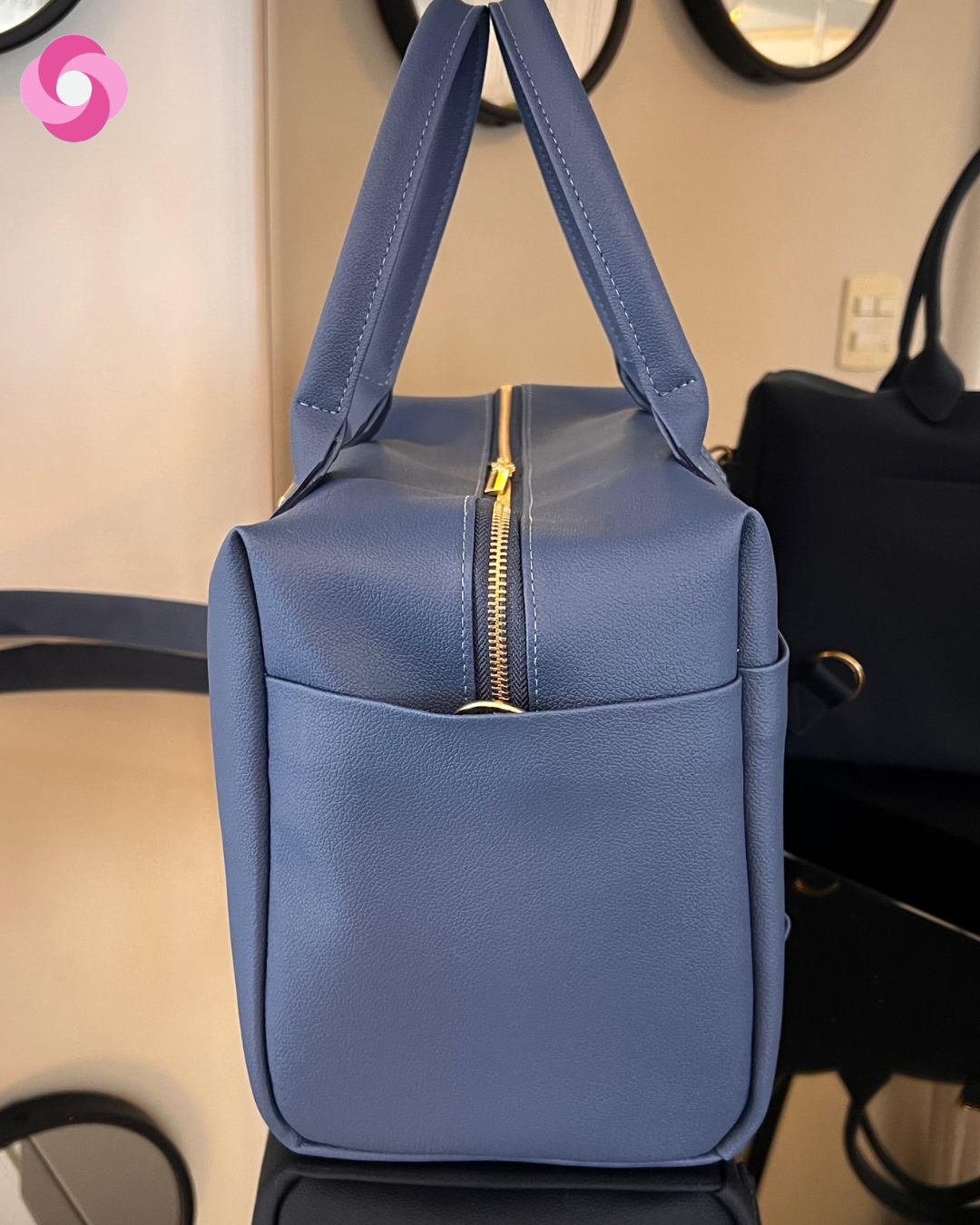 Capri Diaper Bag | Luxury Maternity Bag - Image 2