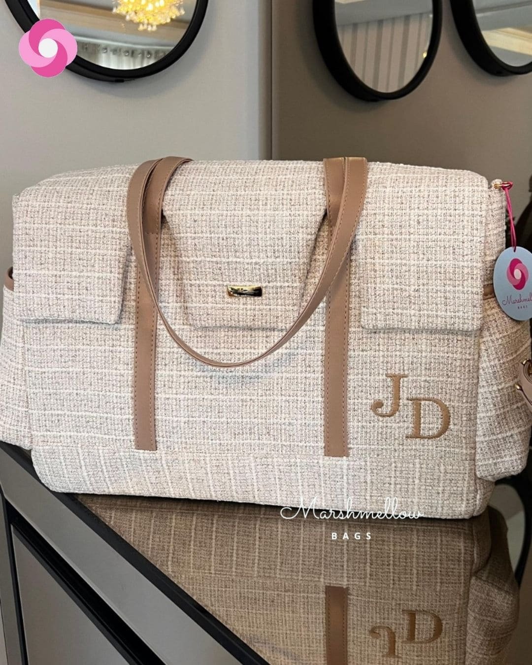 Milano - Diaper Bag TWEED