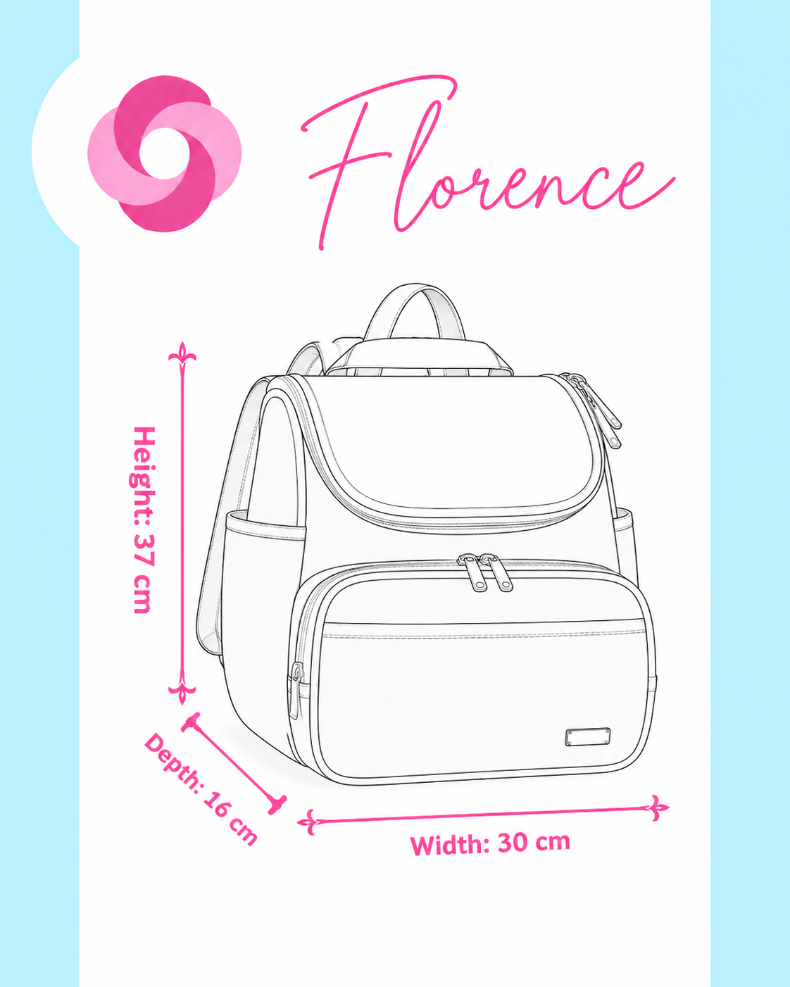Florence Diaper Backpack - Image 5