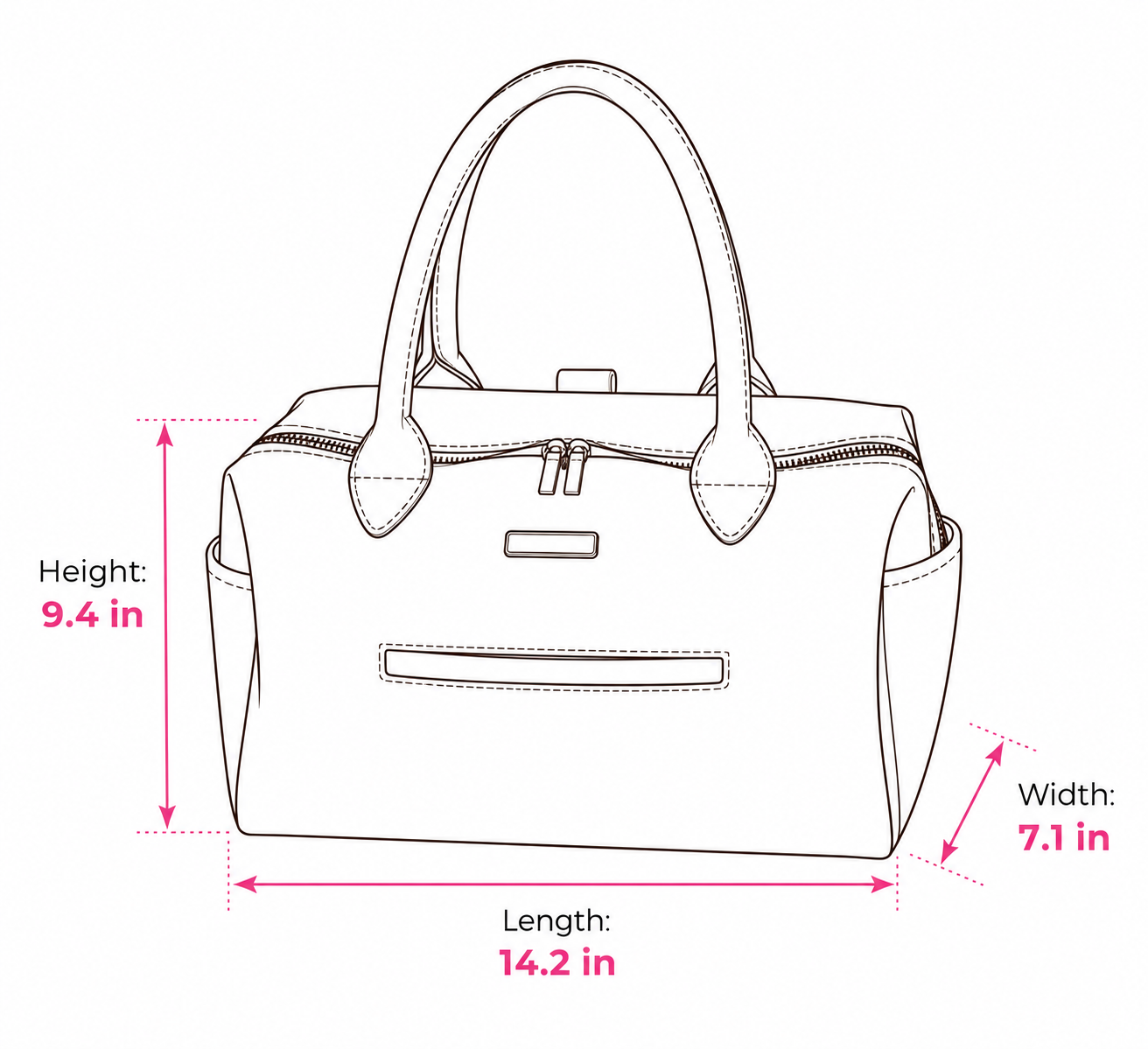 Capri Diaper Bag | Luxury Maternity Bag - Image 6